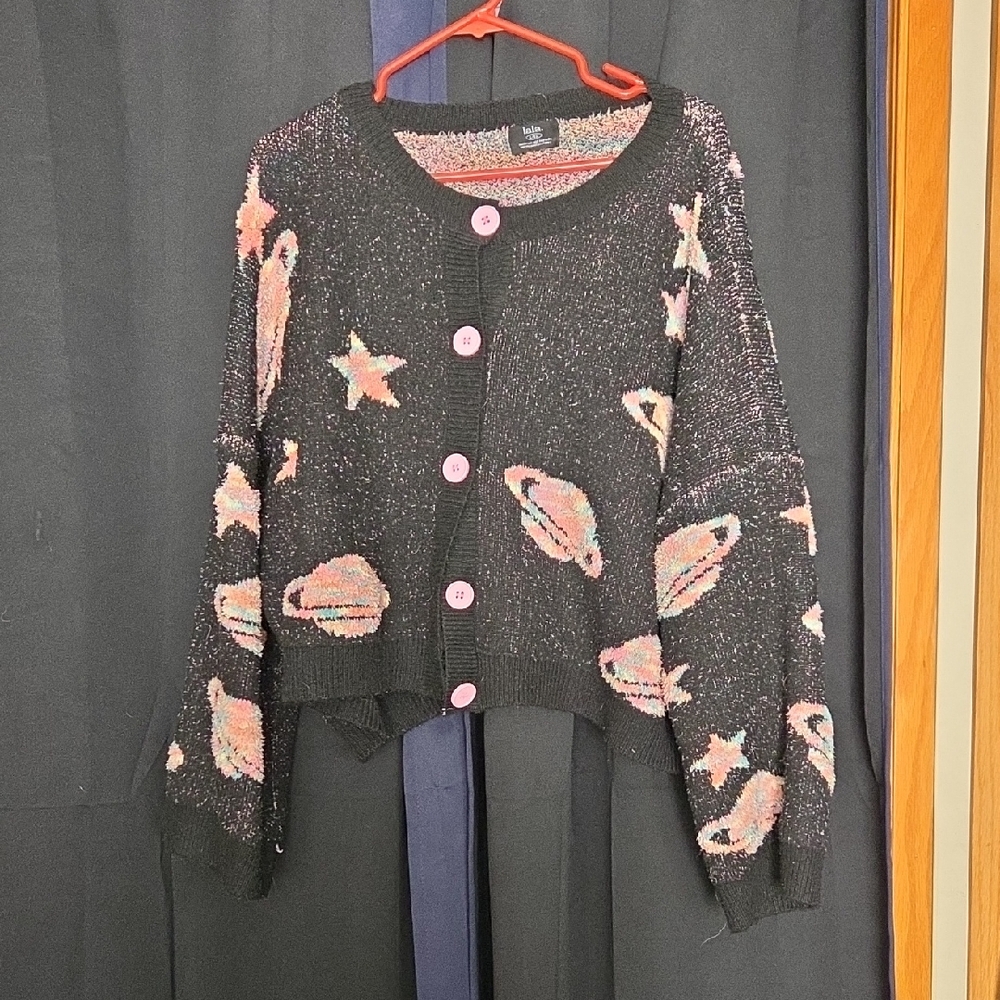 Dressed in LALA Need Some Space Cardigan
